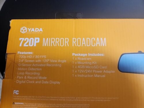 Yada RoadCam 720p HD Rearview Mirror Dash Cam