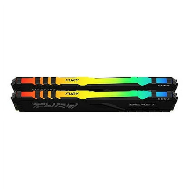 Kingston FURY Beast RGB 32GB KIT (2x16GB) 3200MHz DDR4 Desktop Memory KF432C16BB1AK2/32