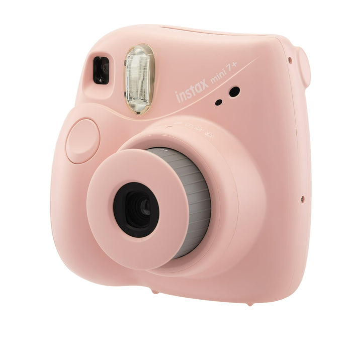 Fujifilm INSTAX Mini 7+ Bundle (10-Pack Film, Album, Camera Case, Stickers), Light Pink, Brand New Condition