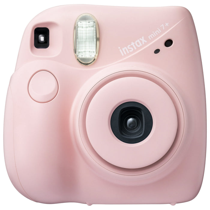 Fujifilm INSTAX Mini 7+ Bundle (10-Pack Film, Album, Camera Case, Stickers), Light Pink, Brand New Condition