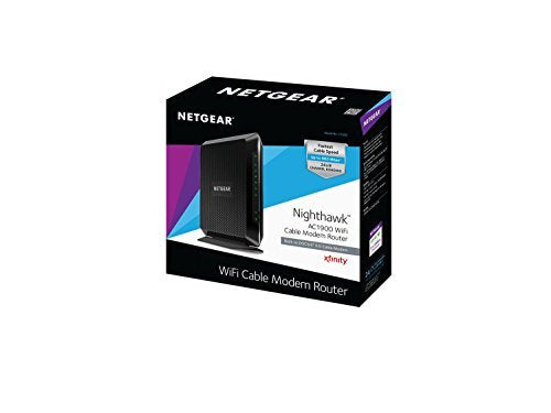 Netgear Nighthawk AC1900 (24x8) Wi-Fi Cable Modem Router (C7000) DOCSIS 3.0 Certified for XFINITY Comcast, Time Warner Cable, Cox