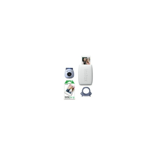 Fujifilm Instax PAL Digital Camera and Mini Link 3 Printer Bundle, Blue