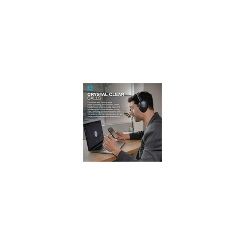JLab JBuds Lux Active Noise Cancellation Bluetooth over-ear Headphones, Graphite