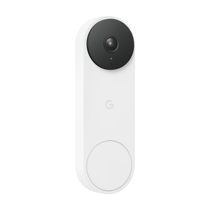 Google Nest Doorbell (Wired, 2nd gen) - Video Doorbell Camera - Doorbell Security Camera - Snow