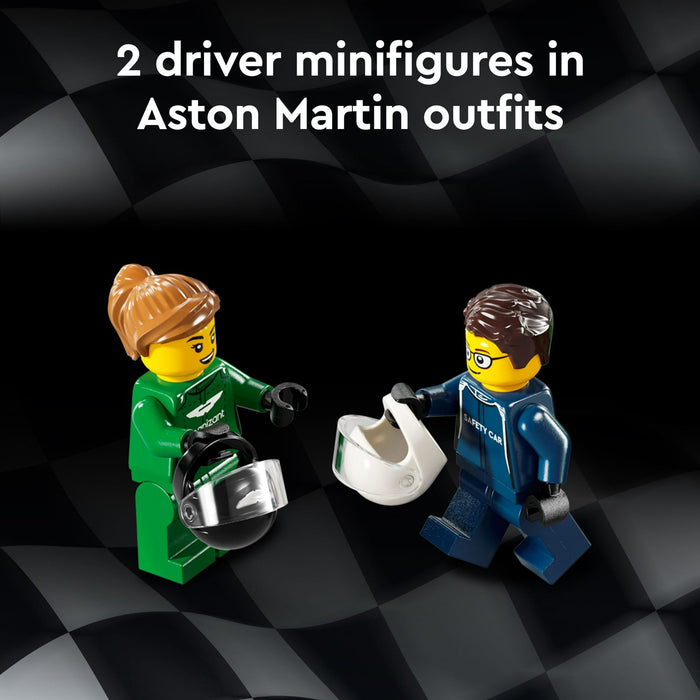 LEGO Speed Champions Aston Martin Safety Car & AMR23 Building Toys - Race Car Toy for Kids, Boys & Girls, Ages 9+ - Gift for Christmas - W/ 2 Minifigures - 76925