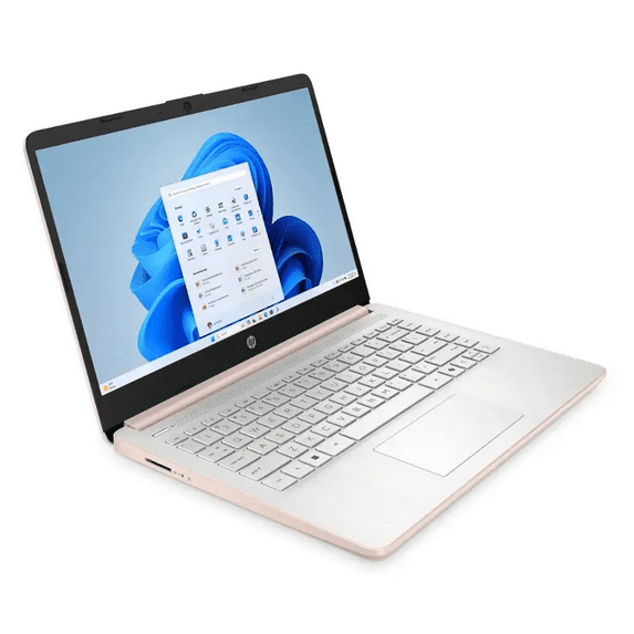 HP 14” HD Laptop, Intel Processor N150, 4GB RAM, 128GB UFS, Windows 11 Home in S Mode, Pale Rose Gold