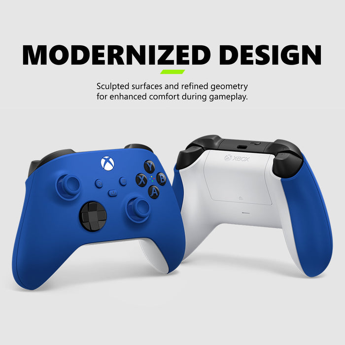 Microsoft Xbox Wireless Controller - Shock Blue – for Xbox Series X|S, Xbox One, PCs, and Cloud-Enabled Devices