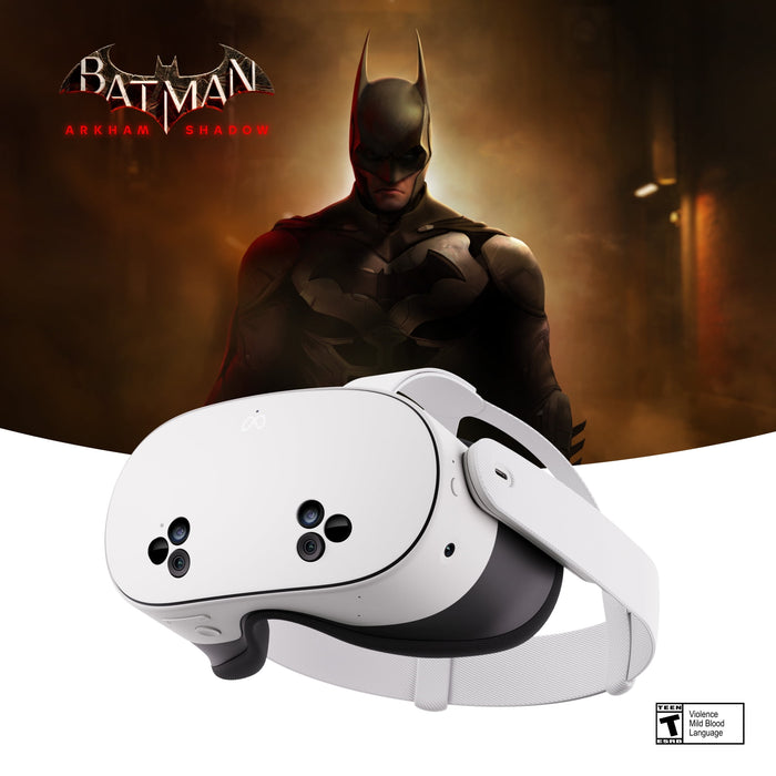 Meta SK-1000203-01 Quest 3S 128GB VR Headset w/ Batman Arkham Shadow White New