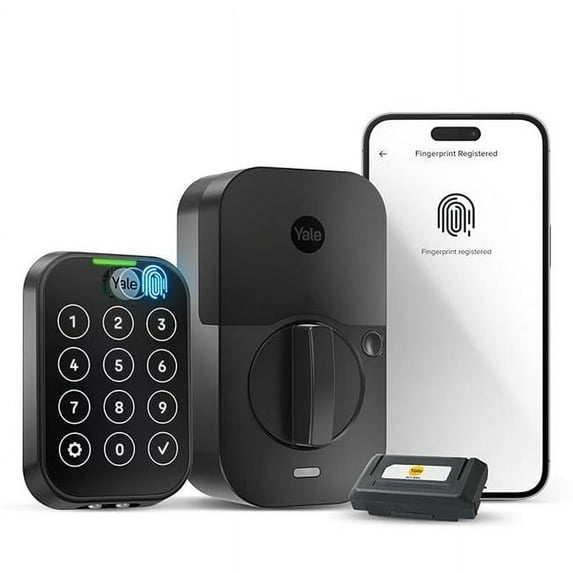 Yale Real Living YRD450FWF1BSP Assure Lock 2 Touch with Wi-Fi - Key-Free in Black Suede