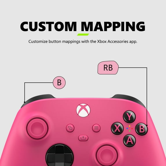 Microsoft Xbox Wireless Controller - Deep Pink – for Xbox Series X|S, Xbox One, PCs, and Cloud-Enabled Devices