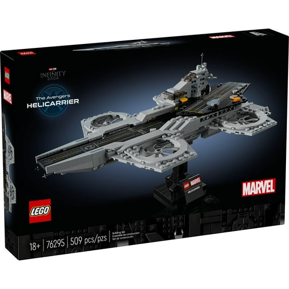 LEGO Marvel The Avengers Helicarrier Building Set for Adults - Gift for Birthdays - Collectible Display Set for Marvel Fans, Ages 18+ - Office or Book Shelf Decor - 76295