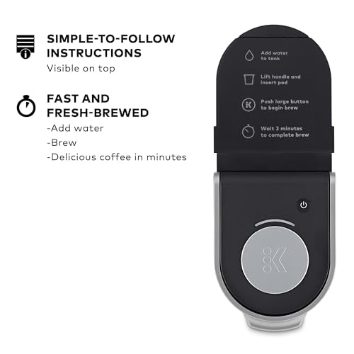 Keurig K-Suite Premium In-Room Hospitality Coffee Maker, Single Cup, Silver/Black