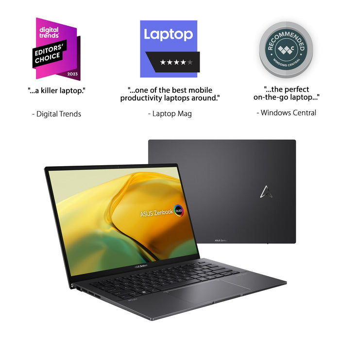 ASUS Zenbook 14” OLED Touch PC Laptop, AMD Ryzen 5 7530U, 8GB, 256GB, Windows 11, UM3402YA-WS51T