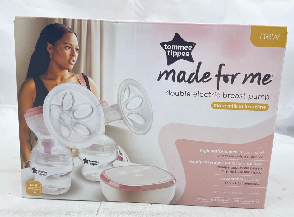 Tommee Tippee Made for Me Double Electric Breast Pump USB Rechargeable NEW BOX