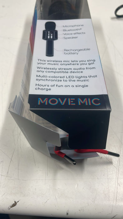 Singing Machine Move Microphone with Lighting Effects and Bluetooth, SMM575