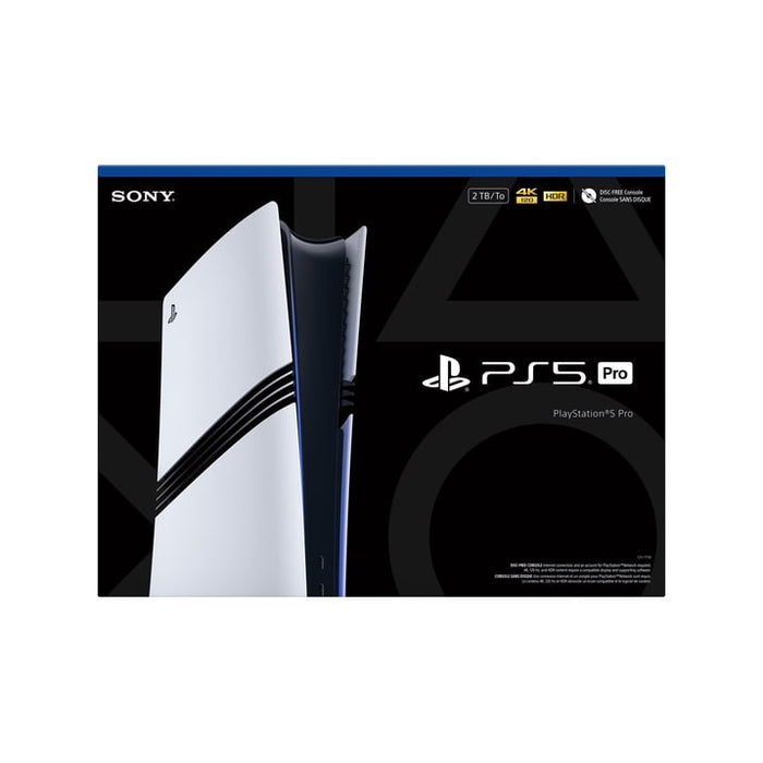 Sony PlayStation 5 Pro Console – 2TB SSD, All-Digital Gaming System, 4K & 8K Support, Advanced Ray Tracing, DualSense Controller