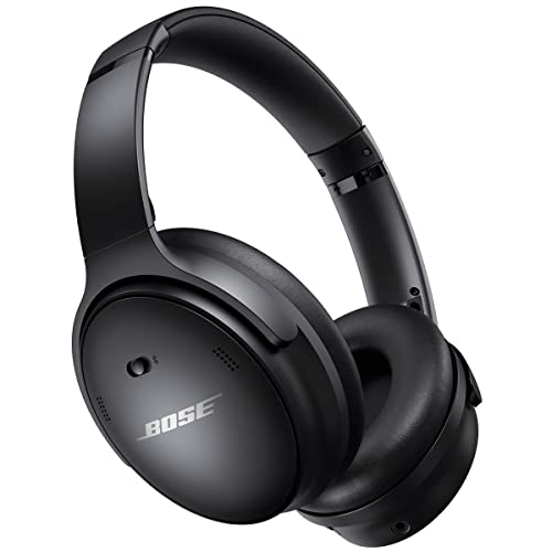 Bose QuietComfort 45 Wireless Bluetooth Noise Cancelling Headphones, Over-Ear Headphones with Microphone, Personalized Noise Cancellation and Sound, Triple Black