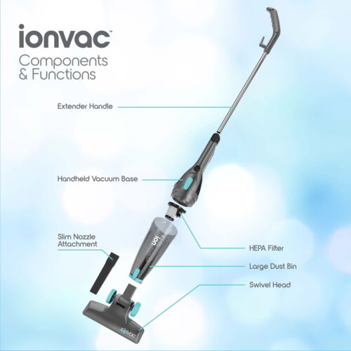 IonVac 3-in-1 Lightweight Corded Stick Vacuum