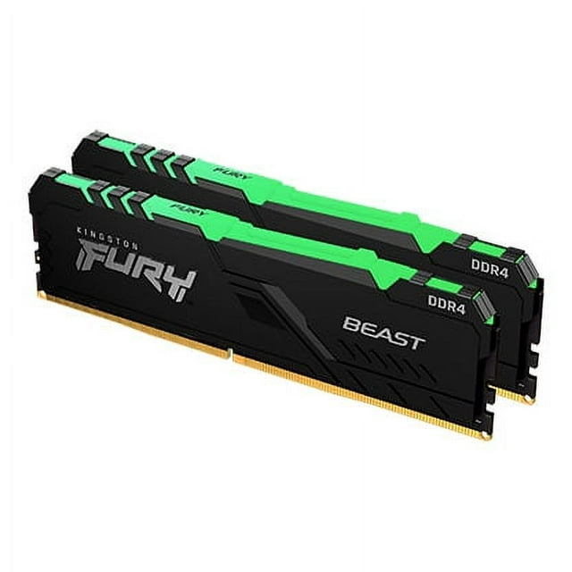 Kingston FURY Beast RGB 32GB KIT (2x16GB) 3200MHz DDR4 Desktop Memory KF432C16BB1AK2/32