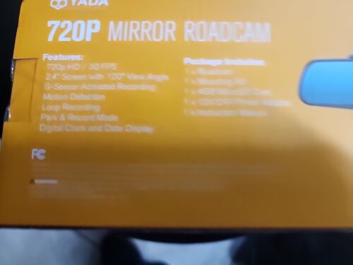 Yada RoadCam 720p HD Rearview Mirror Dash Cam