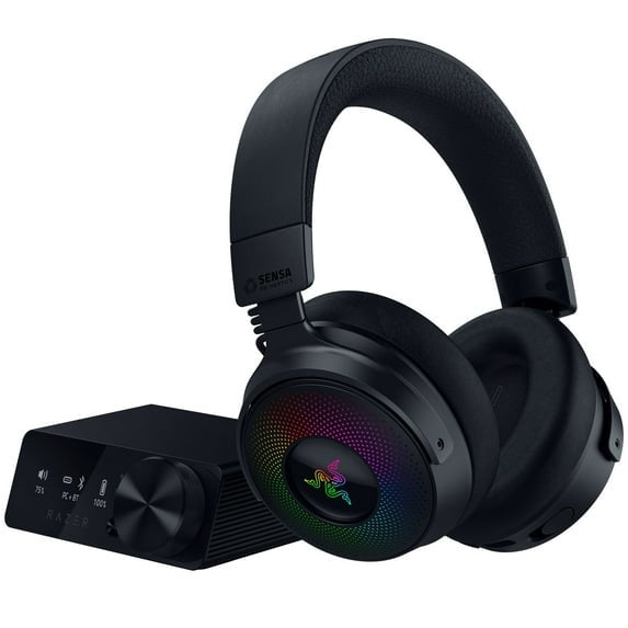 Razer Kraken V4 Pro Wireless Gaming Headset with Control Hub, RGB Chroma, Black
