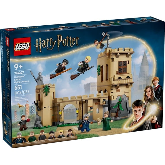 LEGO Harry Potter Hogwarts Castle: Flying Lessons Building Toy - Kids Wizard Toy for Boys ...