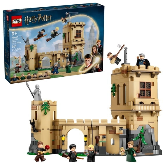 LEGO Harry Potter Hogwarts Castle: Flying Lessons Building Toy - Kids Wizard Toy for Boys ...