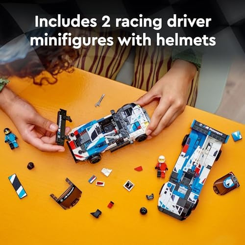 LEGO Speed Champions BMW M4 GT3 & BMW M Hybrid V8 Race Cars, BMW Toy for Kids with 2 Build...