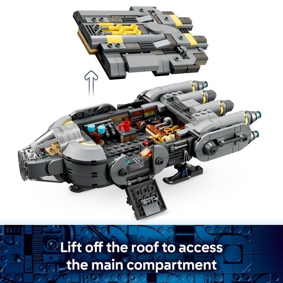 LEGO Star Wars The Mandalorian and Grogu Anzellan Starship Building Toy