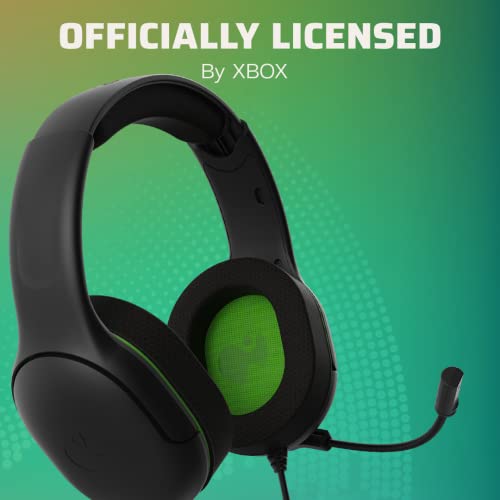 PDP Gaming AIRLITE Pro Headset with Mic for Xbox Series X/S/Xbox One/PC, Wired Power Stereo Headphones, Windows Sonic Spatial Sound, Lightweight Memory Foam - Black