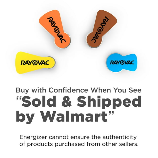 Rayovac Size 13 Hearing Aid Batteries (36 Pack), Size 13 Batteries