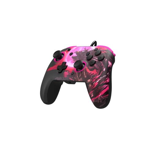 PDP REMATCH Enhanced Wired Nintendo Switch Pro Controller, Switch Lite/OLED Compatible - The Legend of Zelda: Breath of the Wild (Calamity Ganon)
