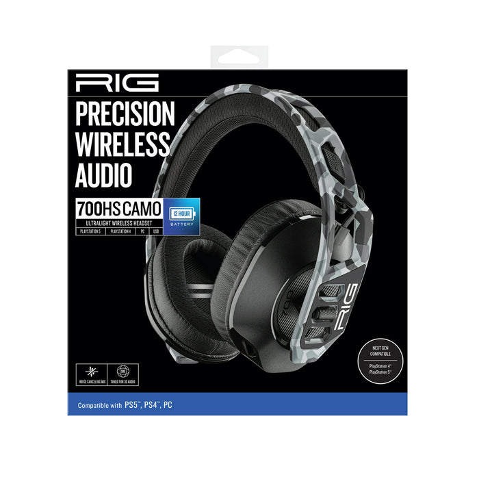 RIG 700 HS Wireless PlayStation Gaming Headset for PS4, PS5, PC & Mobile, Arctic Camo