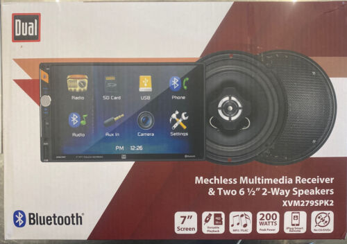 DUAL Mechless Multimedia Receiver With 2  6  1/2 ￼ Speakers.  Model-XVM279SPK2