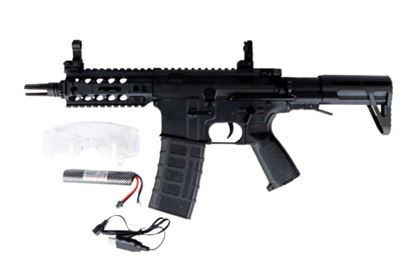 "Lightning Blaster CQB Nylon, Automatic Splatter Ball Blaster Toy with Gell Water Balls, Black"