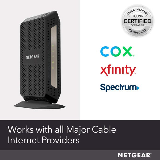 NETGEAR - DOCSIS 3.1 Ultra-High Speed Cable Modem | Certified for Xfinity by Comcast, Spectrum, Cox & more (CM1000)