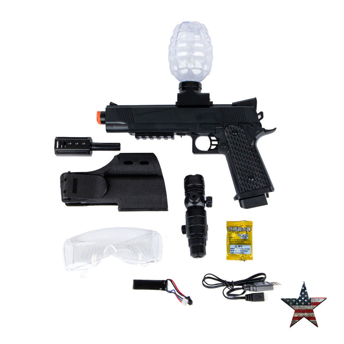 "Gelstorm Blaster (Black) CS-009 Electric Gel Ball Blaster, Highly Assembled Toy Gun for Outdoor Activities Games"