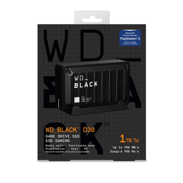 WD_BLACK 1TB D30 Game Drive SSD - WDBATL0010BBK-WESE